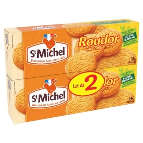 ST MICHEL Biscuits Roudor Pack de 2x150 g