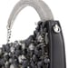 Anaar Showtime Annette Clutch – Black & Silver Swarovski Embellished A-Frame Handbag