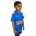 Unirec Team India Kids Jersey | Blue | Eco-Friendly Cricket Fan T-Shirt | 100% Recycled Polyester | Half Sleeve Regular Fit