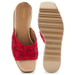 Anaar Scarlet Fever Sandals – Handcrafted Red Satin Open Sandals with Bead & Stone Embroidery