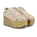 Anaar Rosette Royale Wedge Sneakers – Handcrafted Bridal Satin Sneakers with Zardozi & Resham Embroidery