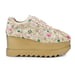 Anaar Rosette Royale Wedge Sneakers – Handcrafted Bridal Satin Sneakers with Zardozi & Resham Embroidery