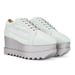 Anaar Mist Me Wedge Sneakers – Handcrafted Pastel Raw Silk Sneakers with Embroidery & Silver Wedge