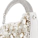 Anaar Bosslady Annette Clutch – Pearl & Stone Embellished Georgette Shimmer Handbag