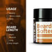 USTRAA Beard Softener Balm Woody - 100g - Softens and nourishes your beard without Sulphates or Parabens, Long lasting moisturization and shine for a nourished, itch-free beard