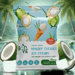 Bonvie Freeze Dried Tender Coconut Icecream – Tropical & Creamy Delight