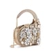 Anaar Butterfly Annette Clutch – Floral Stones Embellished A-Frame Handbag with Curved Handle