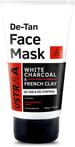 Ustraa De-Tan Face Mask - Oily Skin - 125 gm - Tan & Pollution removing wash-off face mask for men, with highest grade White Charcoal & French Clay Cleansing for oily skin.