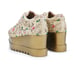 Anaar Rosette Royale Wedge Sneakers – Handcrafted Bridal Satin Sneakers with Zardozi & Resham Embroidery