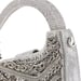 Anaar TIMELESS ANNETTE Metallic Silver Chain Embellished Clutch Bag