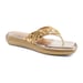 Anaar Summerdaze Gold Satin Embellished Open Sandals – Festive & Occasion Wear