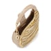 Anaar LEO ANNETTE Metallic Gold Chain Embellished Clutch Bag