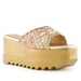 Anaar Vintage Wink Sandals – Handcrafted Raw Silk Open Sandals with Pearl & Sequin Embroidery