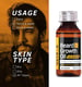 USTRAA Beard Growth Oil Advanced - 60ml - Beard Growth Oil for Patchy Beard, With Redensyl and DHT Booster, Nourishment & Moisturization, No Harmful Chemicals