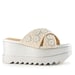 Anaar Luna Sandals – Handcrafted Raw Silk Open Sandals with Pearl Embellishments