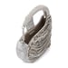 Anaar TIMELESS ANNETTE Metallic Silver Chain Embellished Clutch Bag