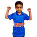 Unirec Team India Kids Jersey | Blue | Eco-Friendly Cricket Fan T-Shirt | 100% Recycled Polyester | Half Sleeve Regular Fit