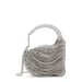 Anaar TIMELESS ANNETTE Metallic Silver Chain Embellished Clutch Bag