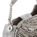 Anaar TIMELESS ANNETTE Metallic Silver Chain Embellished Clutch Bag