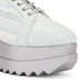 Anaar Mist Me Wedge Sneakers – Handcrafted Pastel Raw Silk Sneakers with Embroidery & Silver Wedge