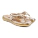 Anaar The Chicas Gold Satin Embellished Open Sandals – Elegant Occasion Wear