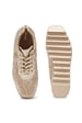 Anaar Rustique WEDGE SNEAKERS, Womens Festive, Special Occasion and Partywear Premium Shoes