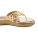 Anaar Summerdaze Gold Satin Embellished Open Sandals – Festive & Occasion Wear
