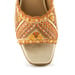 Anaar Drama Dose Sandals – Handcrafted Satin Open Sandals with Sequin, Pearl & Mirror Embroidery