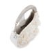 Anaar Pom Pom Annette Clutch – Multi-Floral Embellished Bridal Satin Handbag